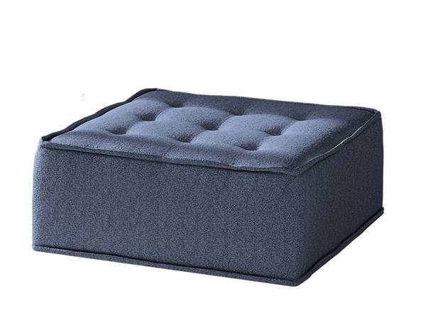 Polsterhocker SANDE Blau