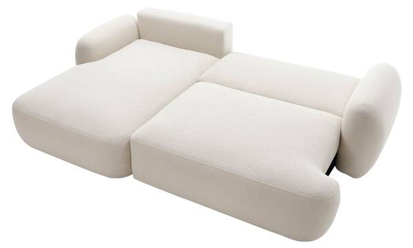 Ecksofa Mayo Cremeweiß - Ecke davorstehend links