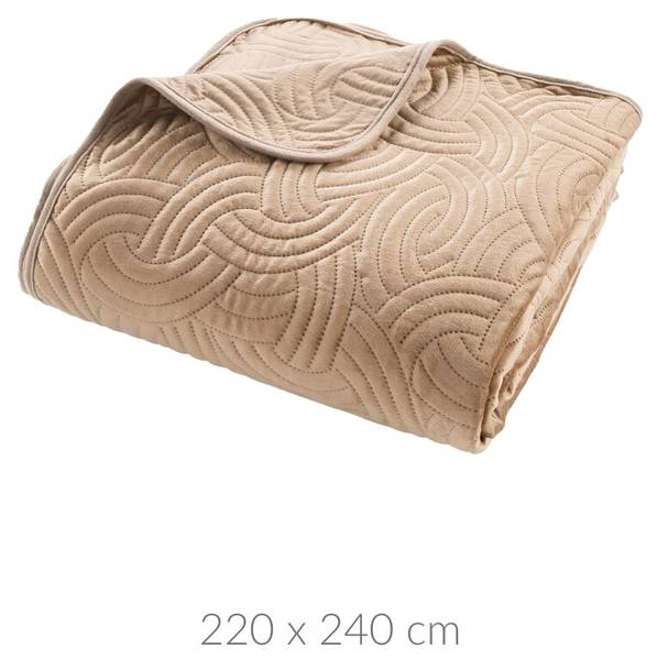 Bettüberwurf 92200 Sandbraun