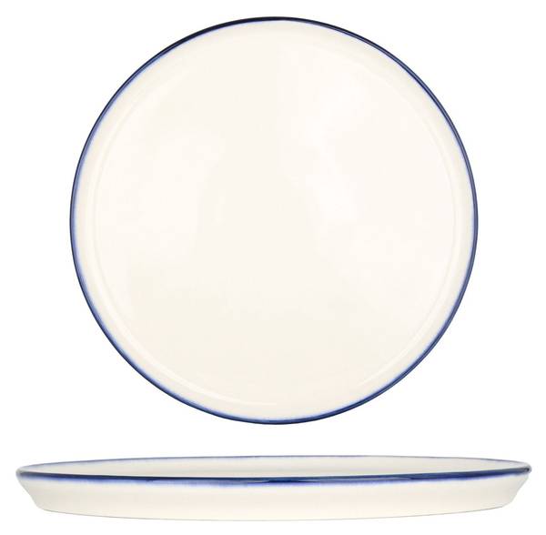 Speiseteller Linea Blue 2er set Porzellan - 28 x 2 x 28 cm