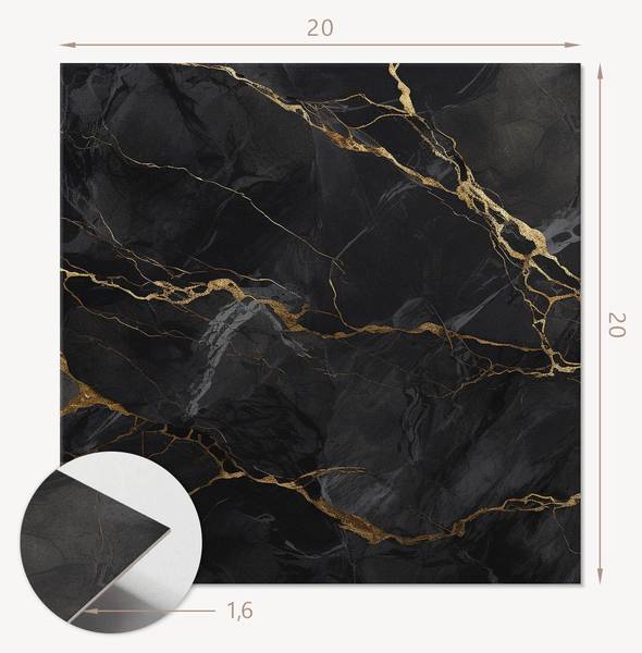 Vinylfliese MarmorEdel 20er-Set 20 x 20 cm