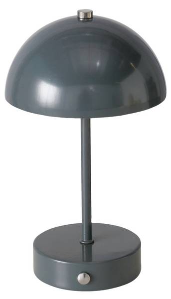 Nachttischlampe PETUNIA Grau - Metall - 15 x 25 x 15 cm