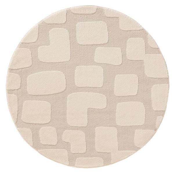 Tapis Eve Blanc - Polyester - Polypropylène - 200 x 2 x 200 cm