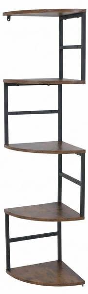 Hoekrek O99 bruin - ijzer - 30 x 128 x 30 cm