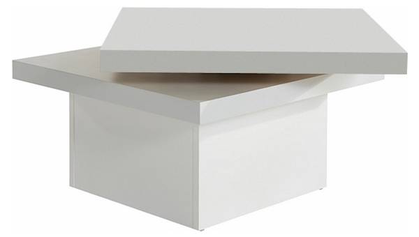 Couchtisch PRAG Weiß - Holzwerkstoff - 67 x 42 x 67 cm