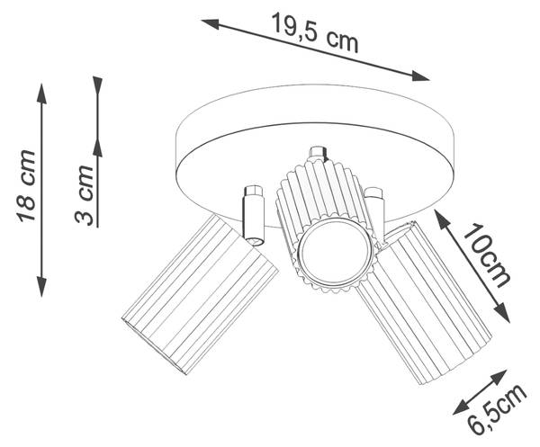 Deckenleuchte Karbon Grün