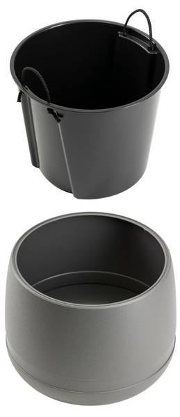 Blumentopf Luna Grau - 42 x 32 x 42 cm
