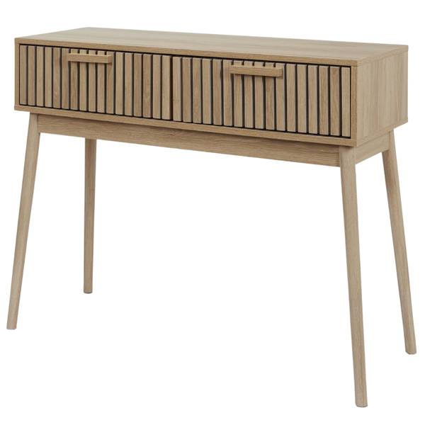 Beistelltisch mit Schubladen Klaus Braun - Holzwerkstoff - 35 x 80 x 100 cm