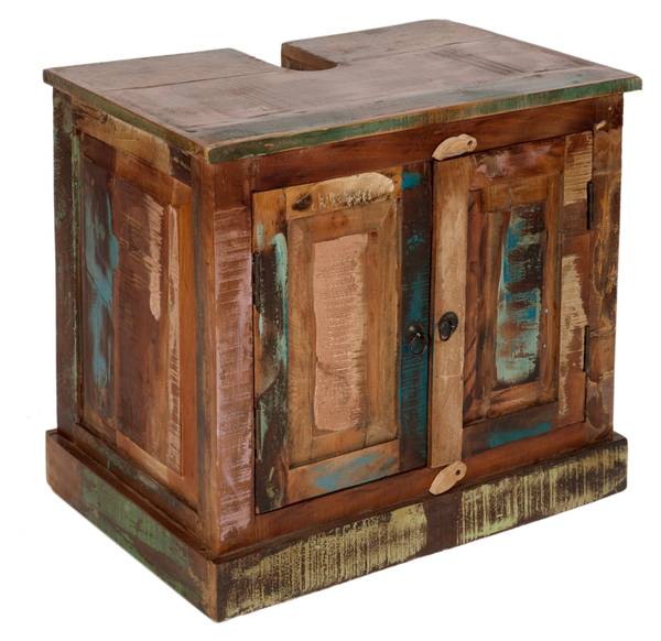 RIVERBOAT Badezimmer-Unterschrank Massivholz - 66 x 60 x 43 cm
