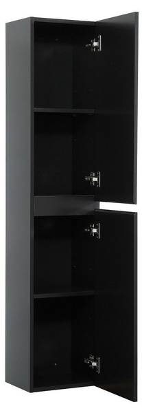 Badezimmermöbel-Set SORRENTO Schwarz - Holzwerkstoff - 60 x 44 x 44 cm
