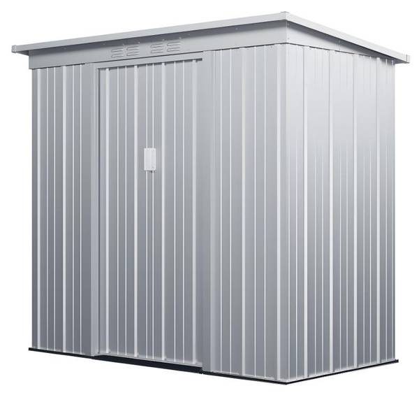 Cabane de jardin ACAMAR Gris - Métal - 103 x 180 x 191 cm