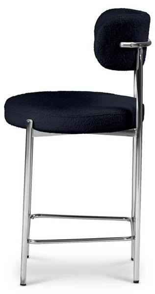 Barhocker NOVA 2er-Set Blau - Webstoff - 52 x 96 x 53 cm