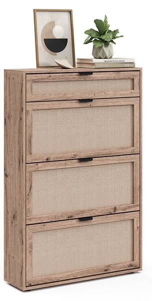 Schuhkipper Elven 59357 Braun - Stahl - 80 x 122 x 24 cm