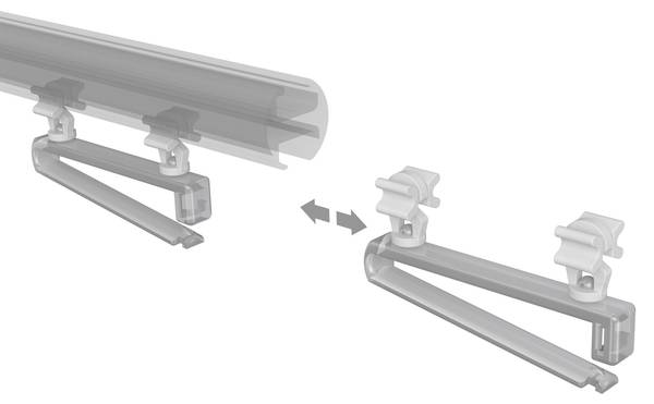 Schlaufengleiter Universal (8er Set) Kunststoff - 6 x 3 x 1 cm