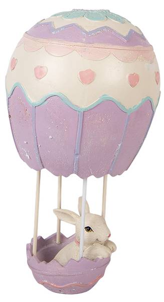 Dekorationsfigur Kaninchen 53034 Beige - Kunststoff - 12 x 20 x 12 cm