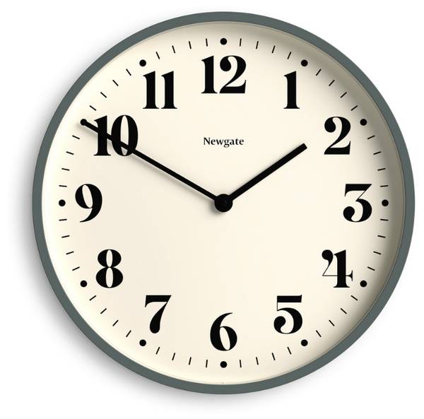 Horloge murale Number Two Theatre Vert - Matière plastique - 45 x 45 x 5 cm