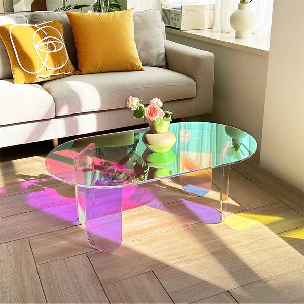 oval Couchtisch Acrylglas bunt kaufen