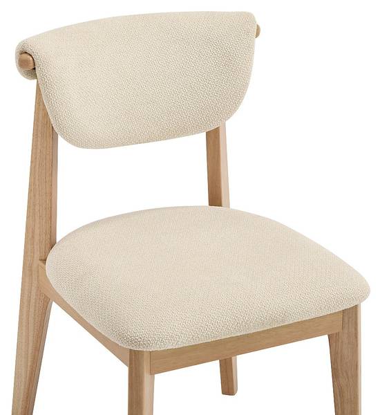Stuhl GABIEL 2er-Set Weiß - Textil - 51 x 84 x 59 cm