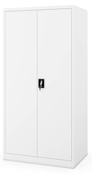 Metallschrank JAN D600 Weiß - Metall - 90 x 185 x 60 cm