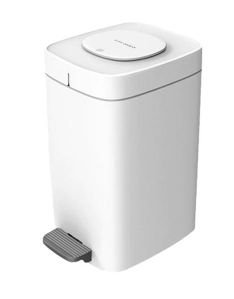 Liter-Eimer und 30 Müllsäcke. Weiß - Naturfaser - 23 x 35 x 35 cm