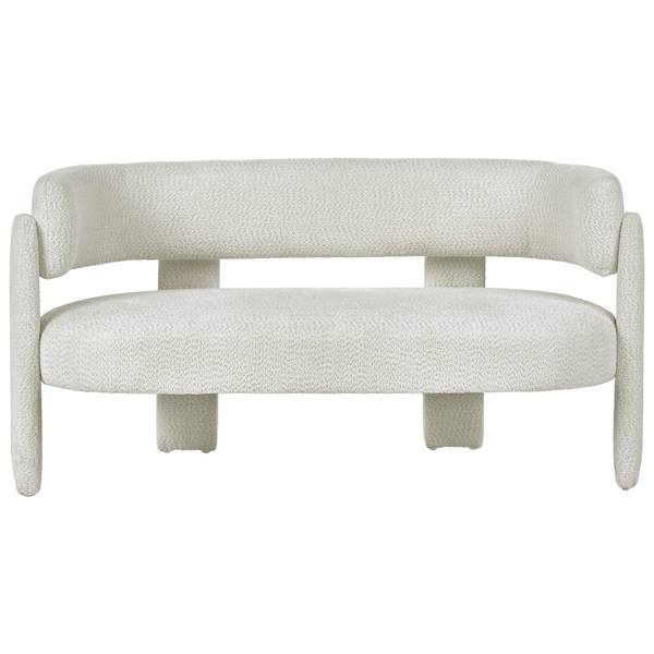 2-Sitzer Sofa BUREA Weiß - Textil - 148 x 75 x 67 cm