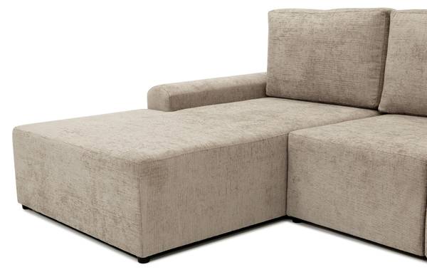 Ecksofa Bella L Beige - Ecke davorstehend rechts