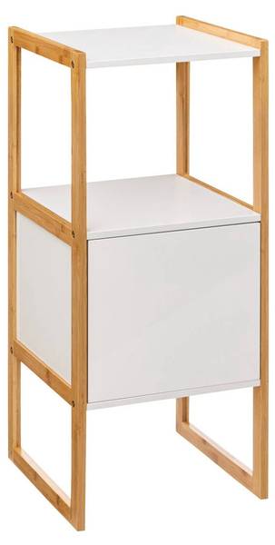 Meuble bas NATURÉO Blanc - Bois manufacturé - 33 x 80 x 33 cm