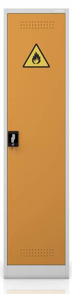 Chemikalienschrank PETER Grau - Gelb - Metall - 50 x 185 x 40 cm