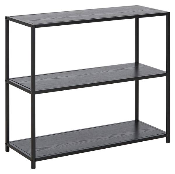 Regal BASTIAN Schwarz - Holzwerkstoff - Metall - 77 x 68 x 30 cm