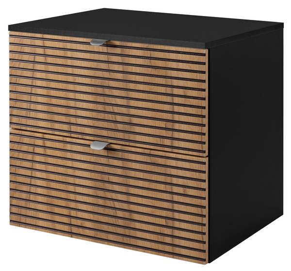 Meuble vasque Tames Noir - Argenté