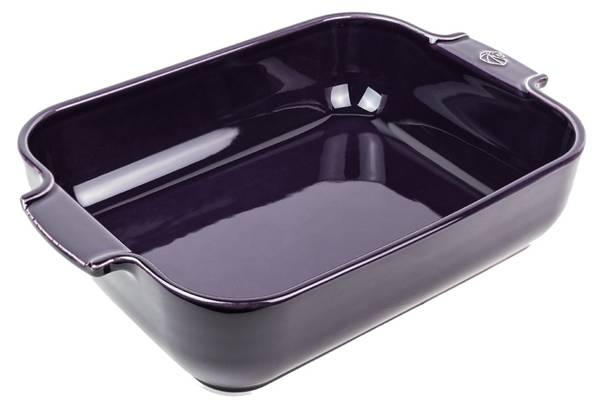 AUFLAUFFORM Apolia 32cm Aubergin Keramik Violett - Keramik - 23 x 1 x 36 cm