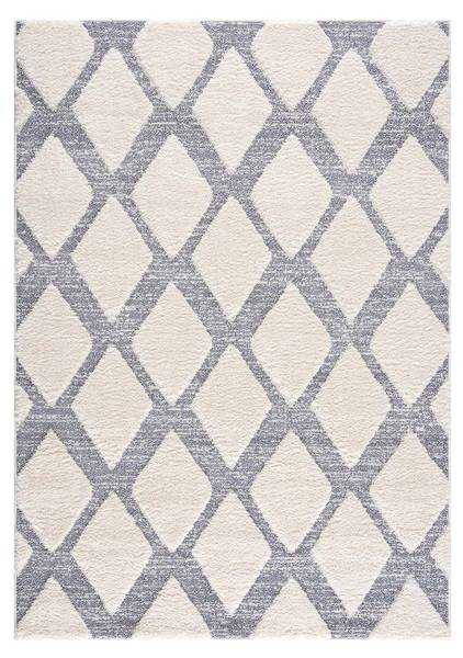 Hochflor-Teppich Focus Grau - Weiß - Textil - 160 x 1 x 230 cm