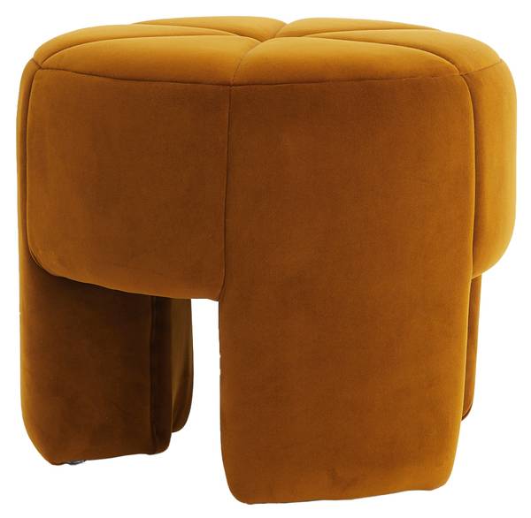 Sitzmöbel BATOEMI Gelb - Massivholz - 51 x 45 x 51 cm