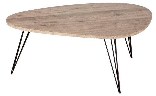 Couchtisch NEILE Braun - Metall - 112 x 40 x 80 cm