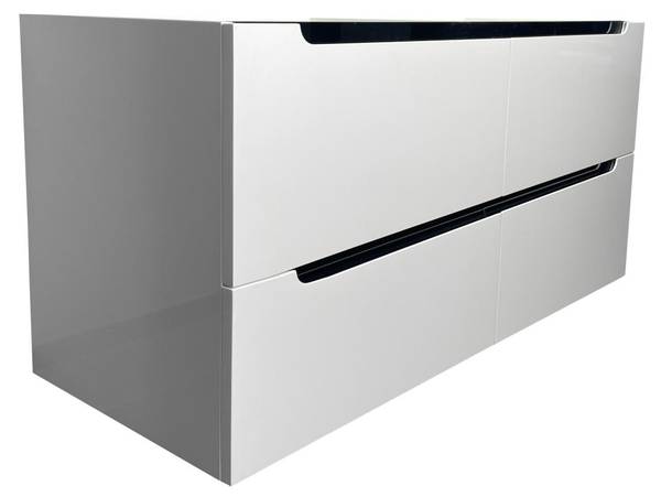 Waschbeckenunterschrank SELITA Weiß - Holz teilmassiv - 120 x 57 x 46 cm