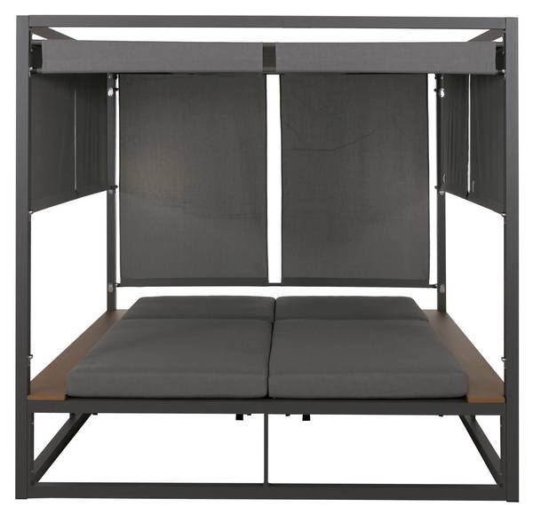 Lounge-Gartenliege M63b Anthrazit - Grau