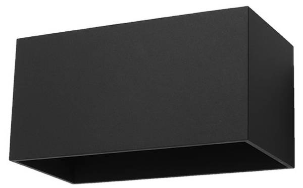 Wandlamp Quad Schwarz - 20 x 10 cm