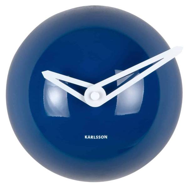 Wanduhr Cool Retro Cap Blau
