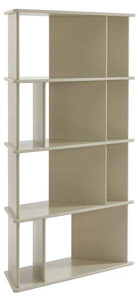 Bücherregal MORENCI Beige - Holz teilmassiv - 100 x 166 x 40 cm