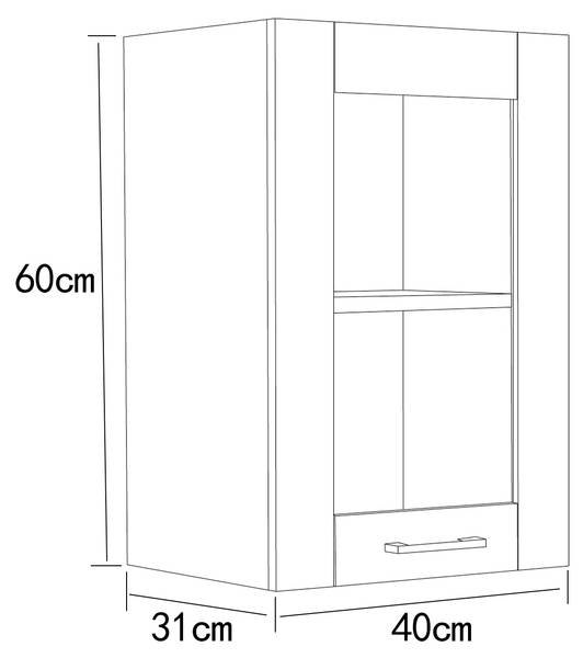 Küchenhängeschrank Colura Weiß