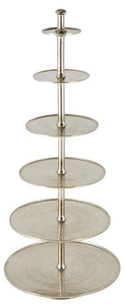 Etagere ABSTRACT Silber - Metall - 69 x 180 x 69 cm