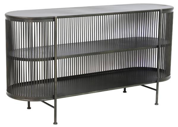 Schrank YINTHE Schwarz - Metall - 149 x 80 x 40 cm