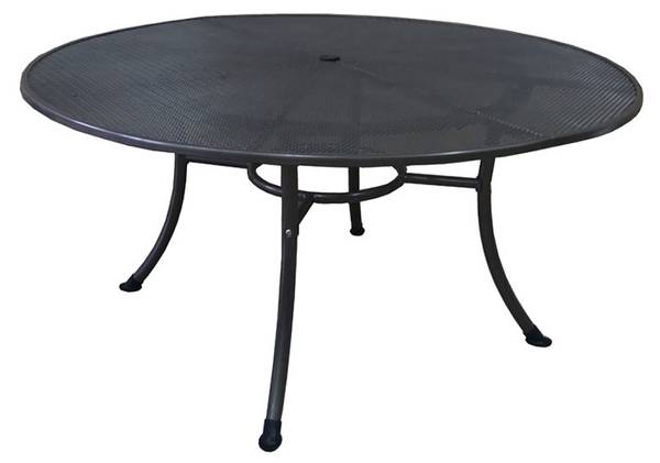 Tisch RIVO 150cm rund, Streckmetall Grau - Eisen - Stahl - 150 x 72 x 150 cm