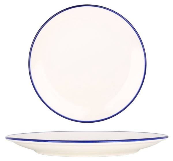 Dessertbord Blue Edge  set van 2 19 x 19 cm