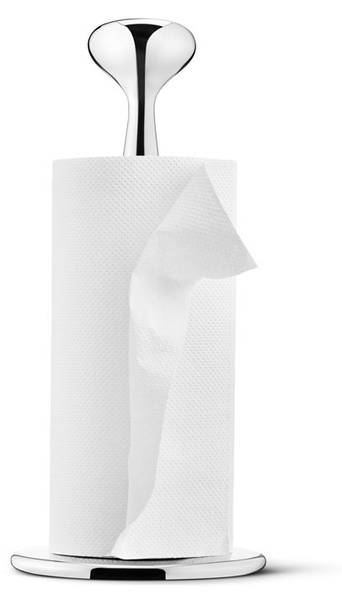 Küchenrollenhalter Alfredo Silber - Metall - 9 x 32 x 15 cm