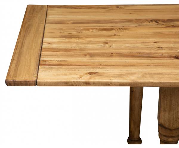 Küchentisch RUSTIKA Braun - Linde - 90 x 80 x 90 cm