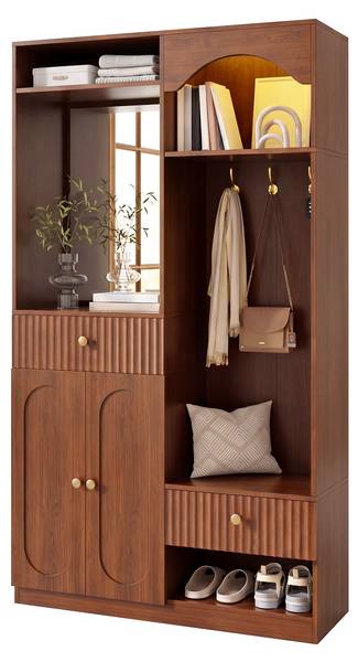 Compacte Garderobe Eos Ⅰ walnoot