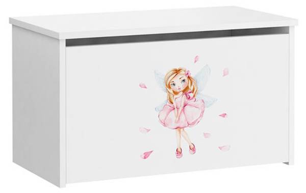 Spielzeugtruhe DARIA 1 Fee Pink - Holzwerkstoff - 73 x 42 x 40 cm