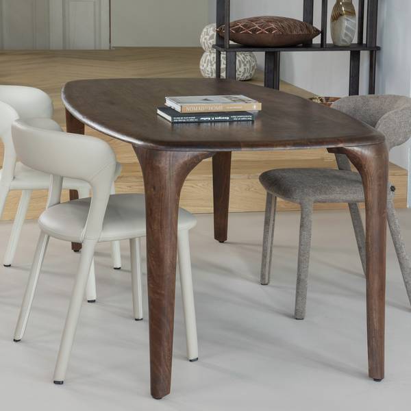 Esstisch Fiore Braun - Mango - 190 x 76 x 95 cm