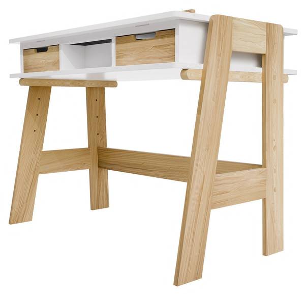 Kinderschreibtisch Fietje Plus Weiß - Holzwerkstoff - 94 x 76 x 63 cm